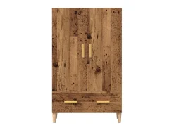 Aparador de madera de ingeniería madera vieja 70x31x115 cm