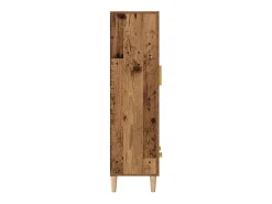 Aparador de madera de ingeniería madera vieja 70x31x115 cm