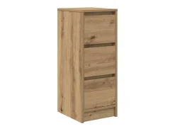 Aparador de madera de ingeniería roble artisan 29,5x34x76 cm