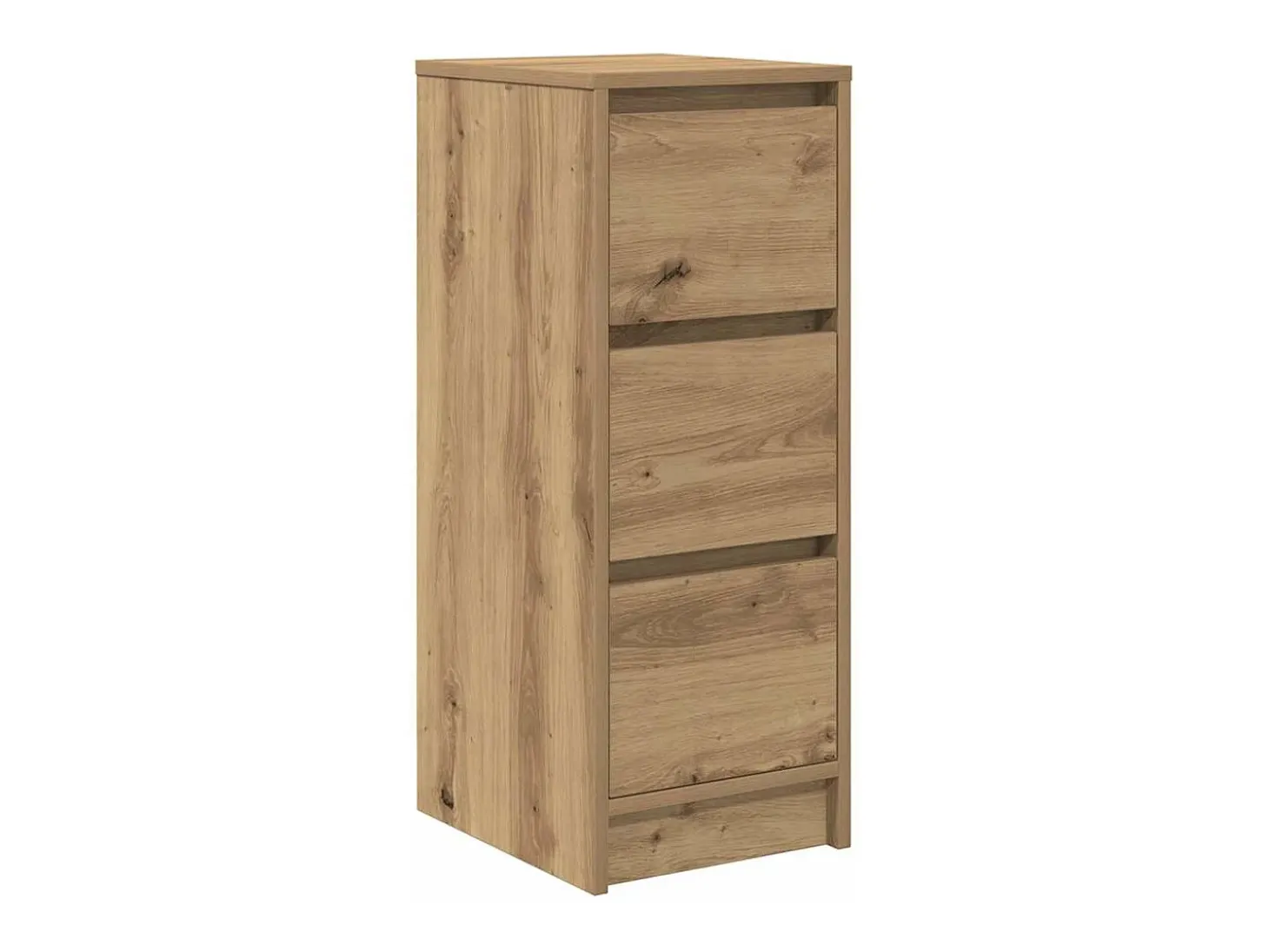 Aparador de madera de ingeniería roble artisan 29,5x34x76 cm