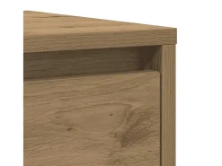 Aparador de madera de ingeniería roble artisan 29,5x34x76 cm