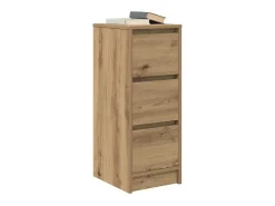 Aparador de madera de ingeniería roble artisan 29,5x34x76 cm