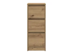 Aparador de madera de ingeniería roble artisan 29,5x34x76 cm