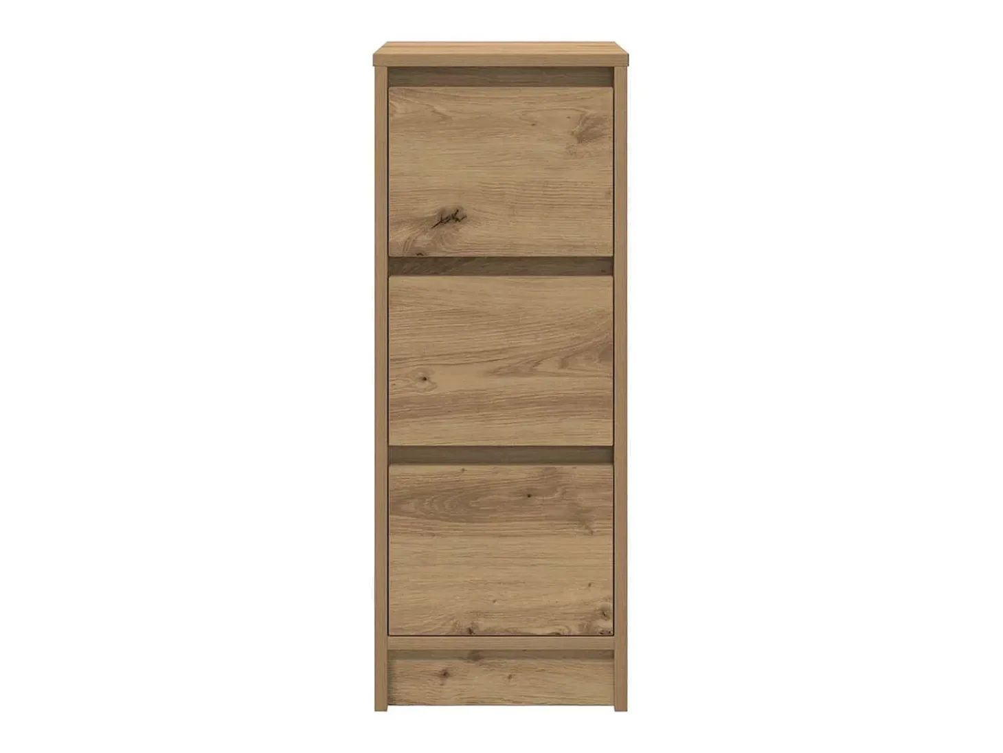 Aparador de madera de ingeniería roble artisan 29,5x34x76 cm