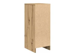 Aparador de madera de ingeniería roble artisan 29,5x34x76 cm