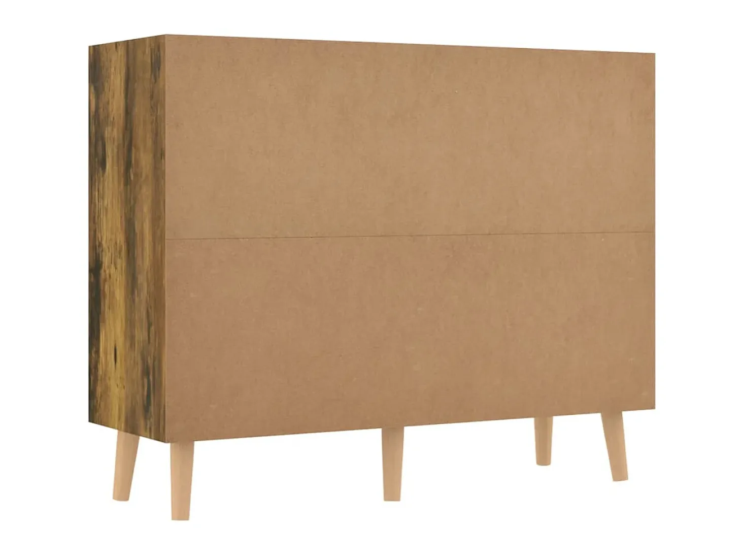 Aparador de madera de ingeniería roble ahumado 90x30x72 cm ES59827