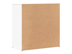 Aparador de madera de ingeniería blanco 79x38x80 cm