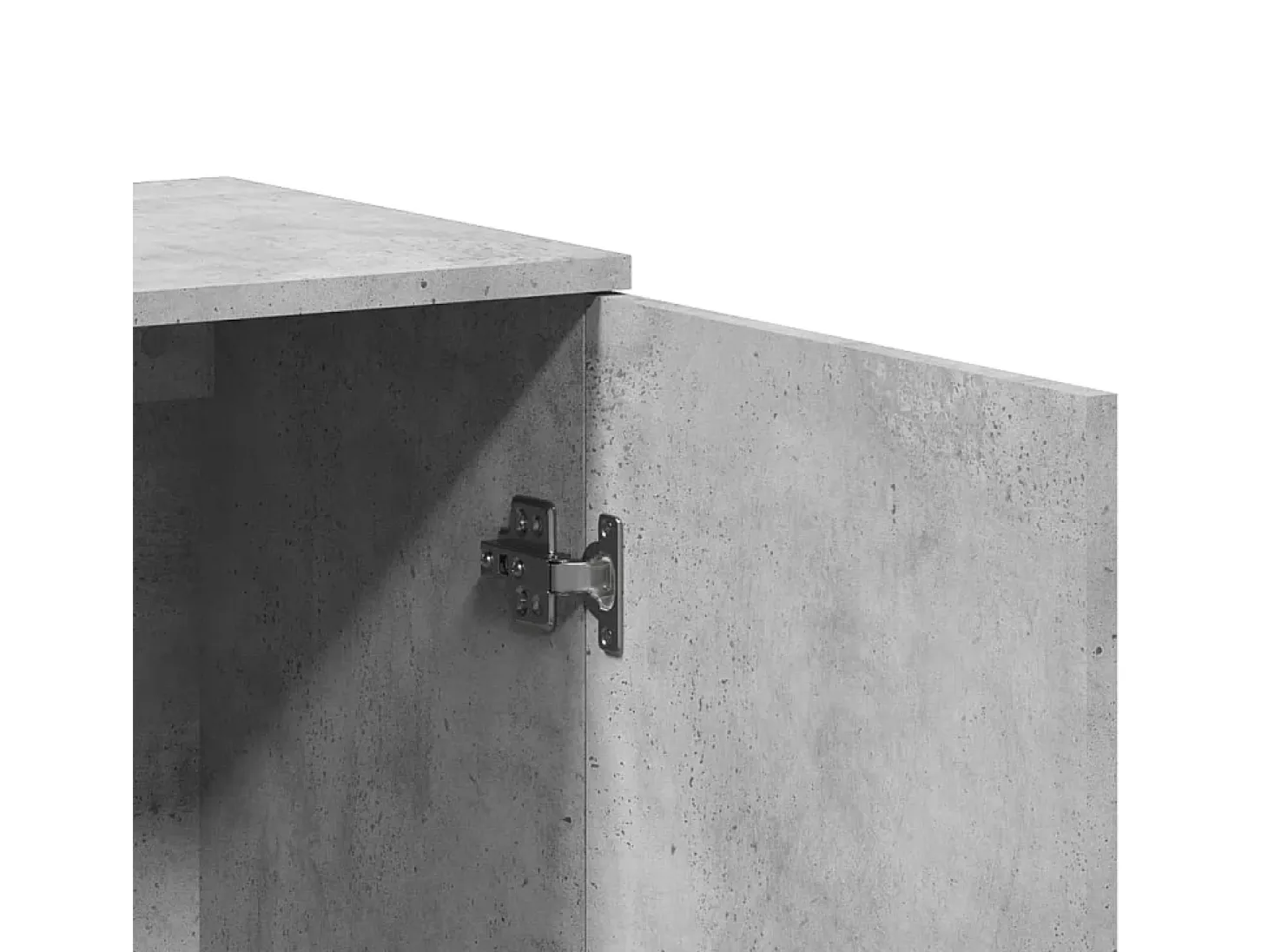 Aparador de madera de ingeniería gris hormigón 79x38x80 cm