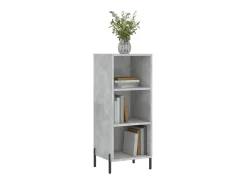 Aparador de madera de ingeniería gris hormigón 34,5x32,5x90 cm ES28548