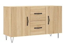 Aparador de madera de ingeniería roble Sonoma 100x36x60 cm ES51015