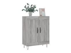 Aparador de madera de ingeniería gris Sonoma 69,5x34x90 cm ES22496