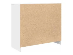 Aparador de madera de ingeniería blanco 85x34x76 cm