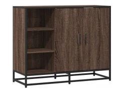 Aparador de madera de ingeniería marrón roble 92x35x76 cm