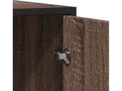 Aparador de madera de ingeniería marrón roble 92x35x76 cm