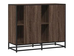 Aparador de madera de ingeniería marrón roble 92x35x76 cm