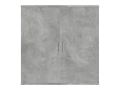 Aparador de madera de ingeniería gris hormigón 79x38x80 cm ES242408