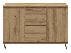 Aparador de madera de ingeniería roble artisan 101,5x35x70 cm