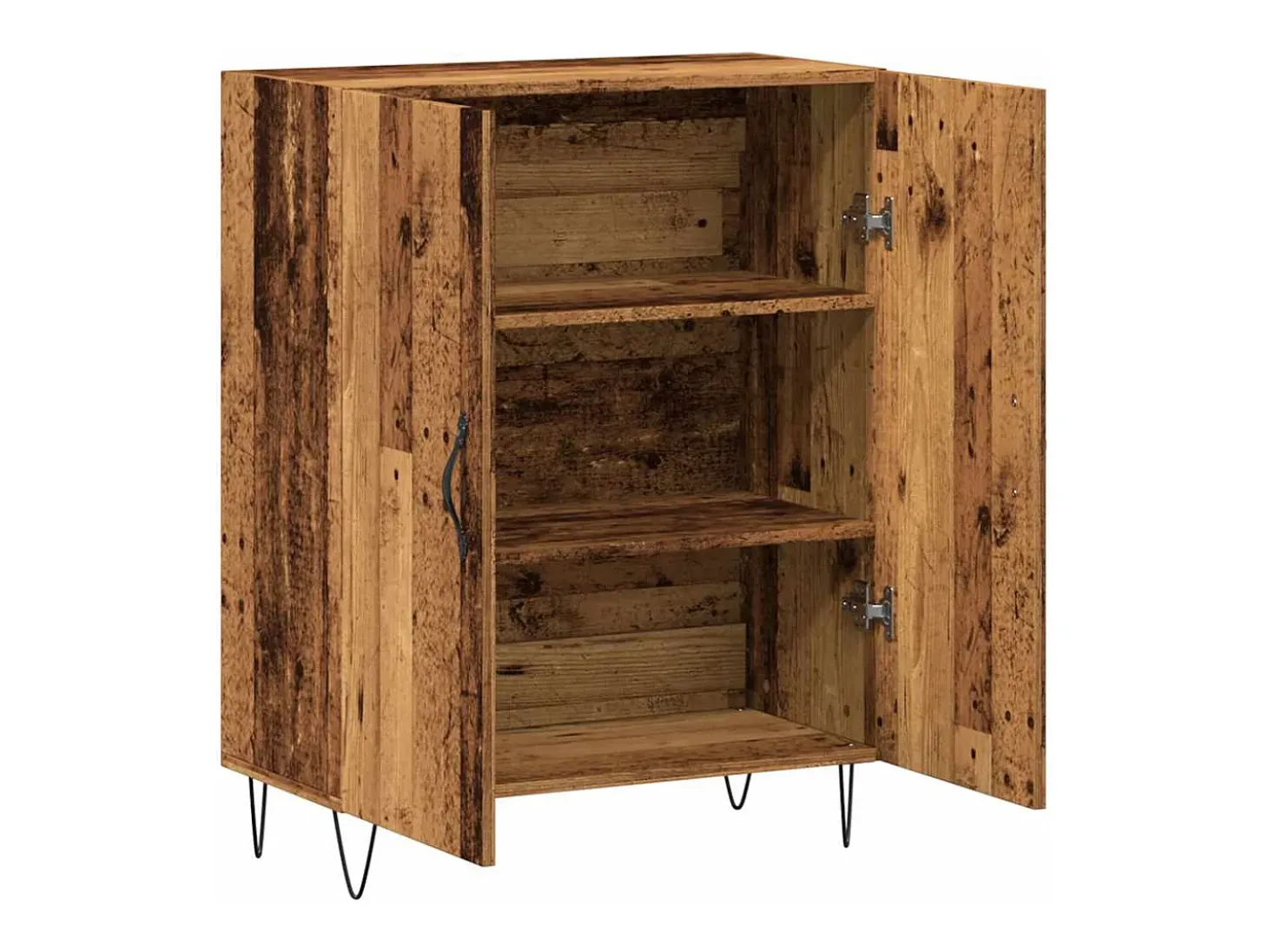 Aparador de madera de ingeniería envejecida 69,5x34x90 cm