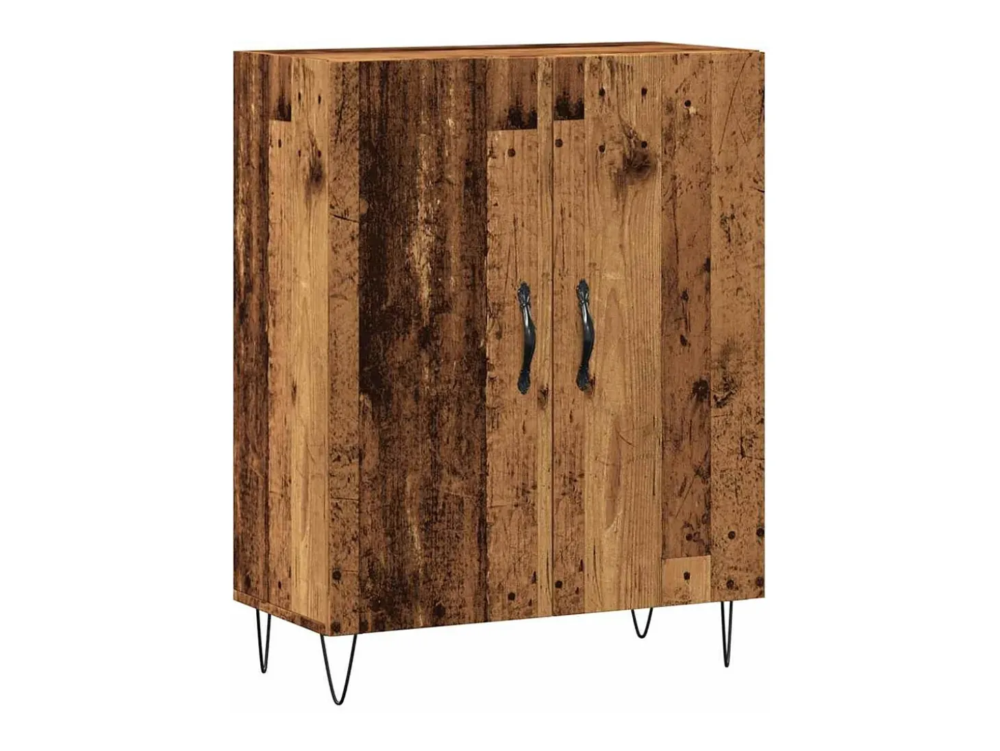 Aparador de madera de ingeniería envejecida 69,5x34x90 cm