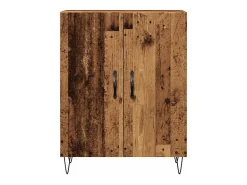 Aparador de madera de ingeniería envejecida 69,5x34x90 cm