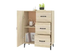 Aparador de madera de ingeniería roble Sonoma 69,5x34x90 cm