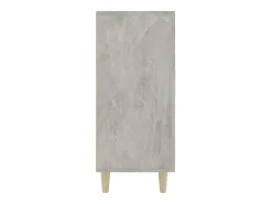 Aparador de madera de ingeniería gris hormigón 90x34x80 cm