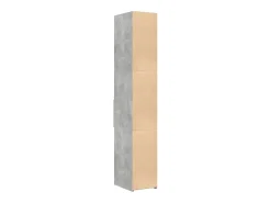 Aparador de madera de ingeniería gris hormigón 30x42,5x185 cm
