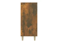 Aparador de madera de ingeniería roble ahumado 90x34x80 cm ES830527