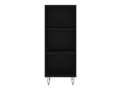 Aparador de madera de ingeniería negro 34,5x32,5x90 cm ES51701