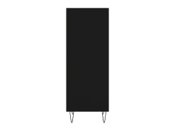 Aparador de madera de ingeniería negro 34,5x32,5x90 cm ES51701