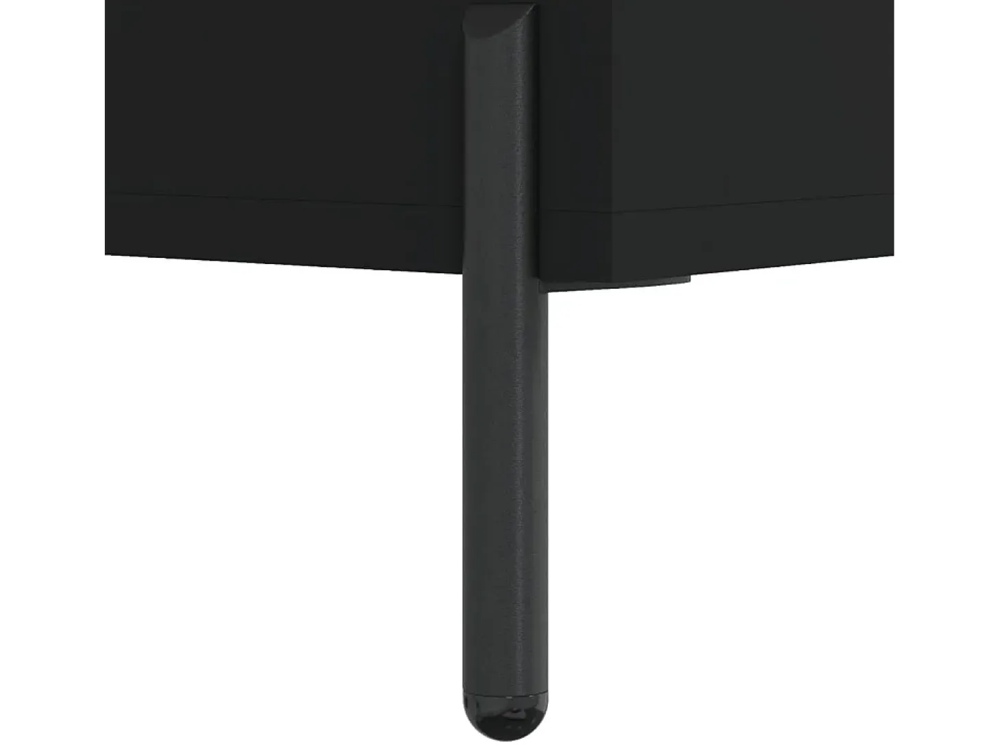 Aparador de madera de ingeniería negro 34,5x32,5x90 cm