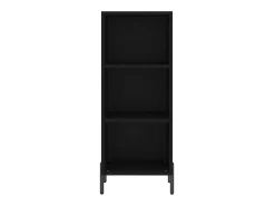 Aparador de madera de ingeniería negro 34,5x32,5x90 cm
