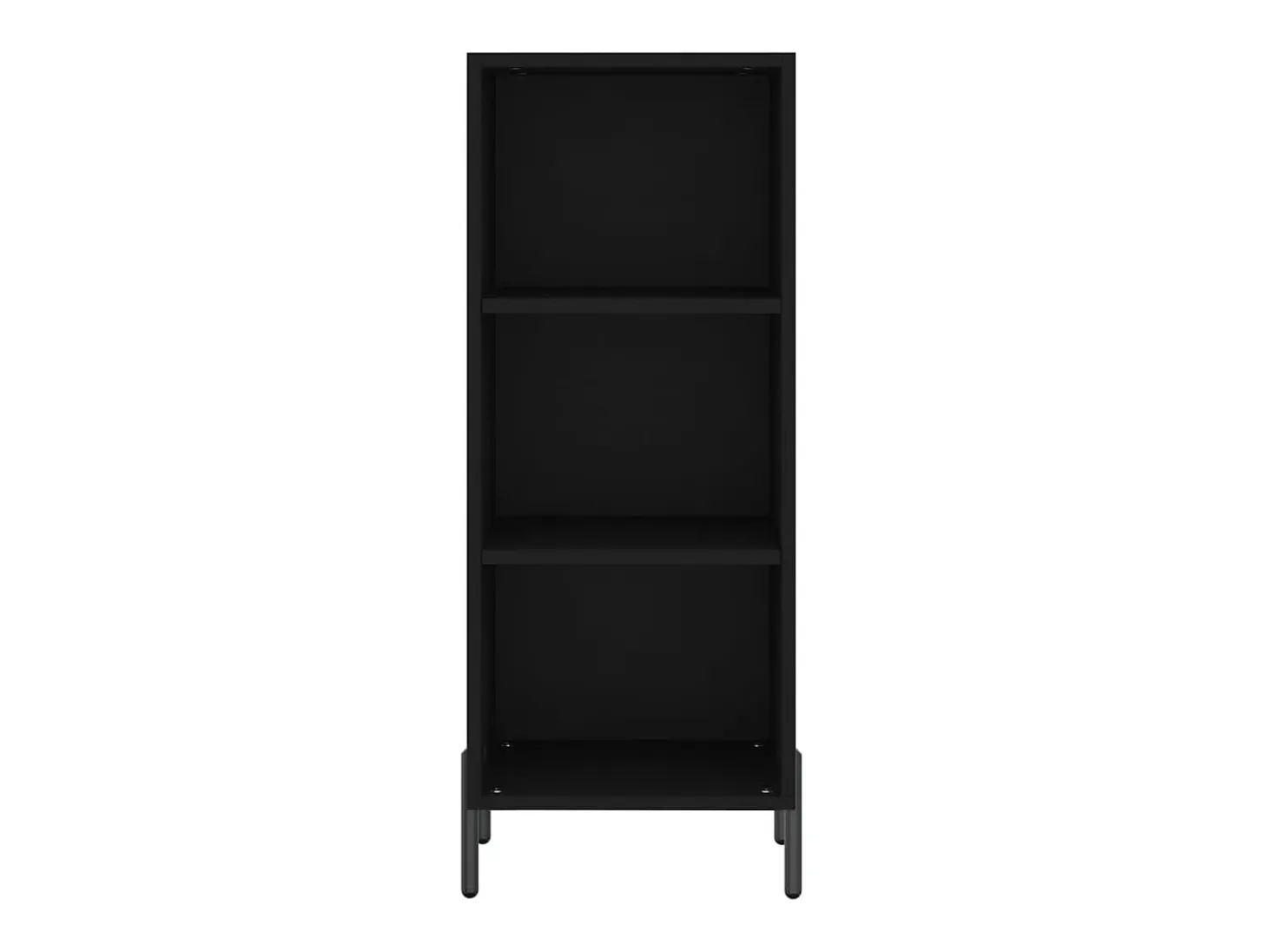 Aparador de madera de ingeniería negro 34,5x32,5x90 cm