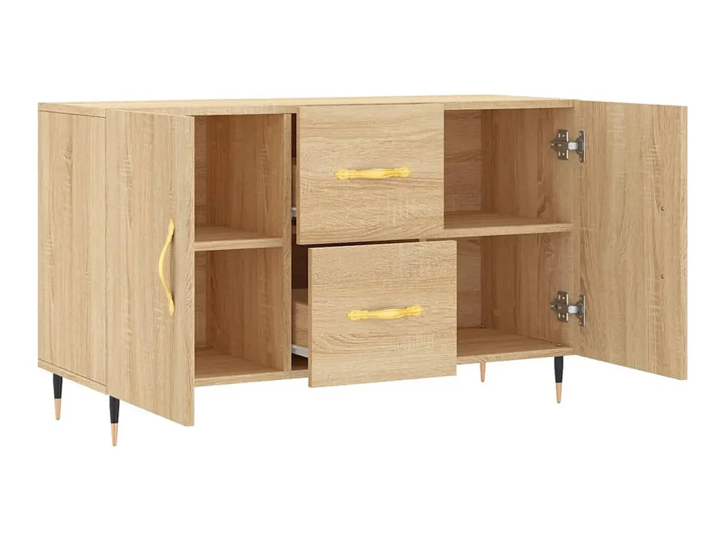 Aparador de madera de ingeniería roble Sonoma 100x36x60 cm ES84211