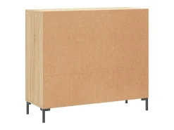 Aparador de madera de ingeniería roble Sonoma 90x34x80 cm