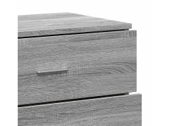 Aparador de madera de ingeniería gris Sonoma 60x39x80 cm