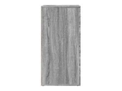 Aparador de madera de ingeniería gris Sonoma 60x39x80 cm