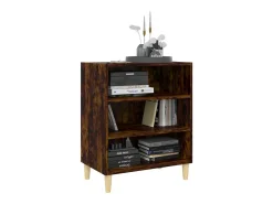 Aparador de madera de ingeniería roble ahumado 57x35x70 cm
