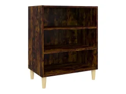 Aparador de madera de ingeniería roble ahumado 57x35x70 cm