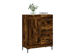 Aparador de madera de ingeniería roble ahumado 69,5x34x90 cm