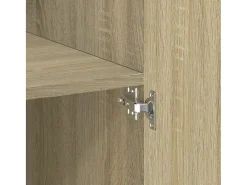Aparador de madera de ingeniería roble Sonoma 80x42,5x185 cm