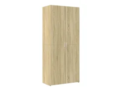 Aparador de madera de ingeniería roble Sonoma 80x42,5x185 cm