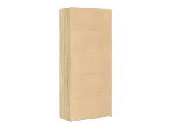 Aparador de madera de ingeniería roble Sonoma 80x42,5x185 cm