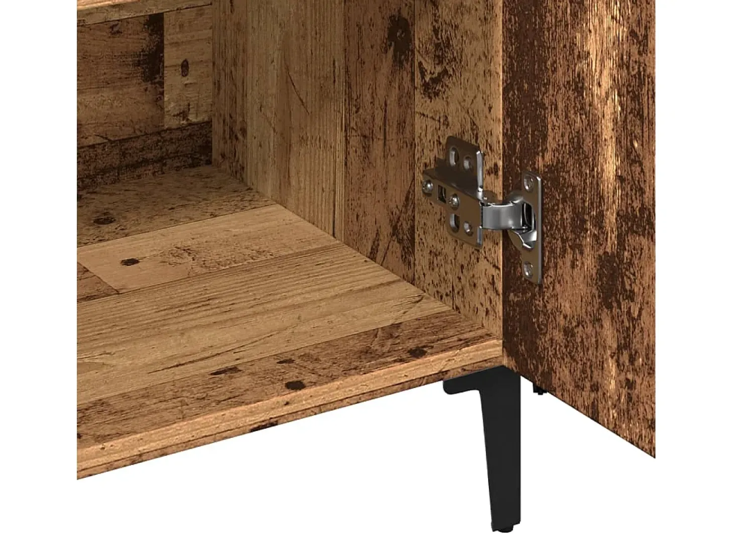 Aparador de madera de ingeniería envejecida 100x36x60 cm