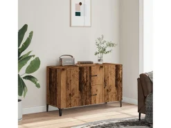 Aparador de madera de ingeniería envejecida 100x36x60 cm