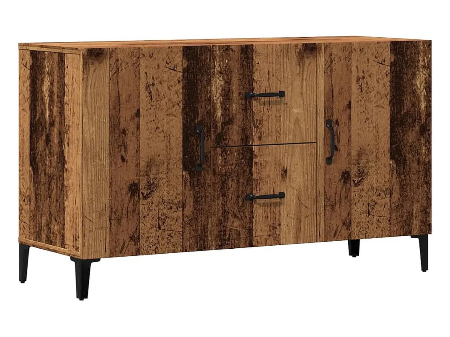 Aparador de madera de ingeniería envejecida 100x36x60 cm