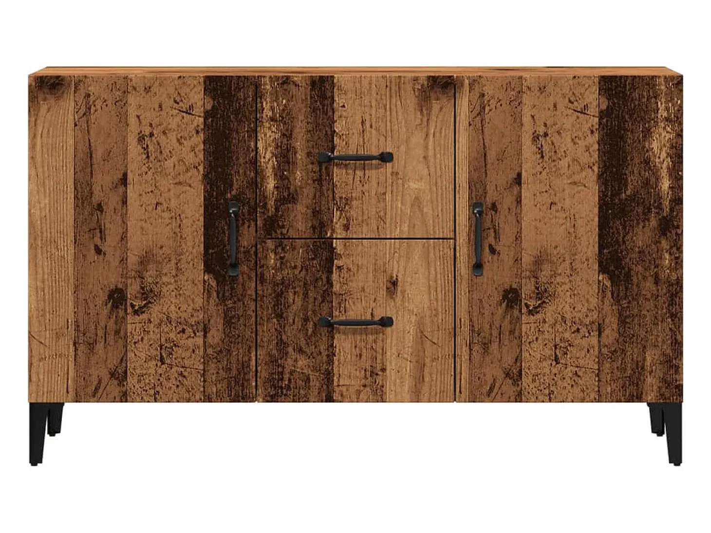 Aparador de madera de ingeniería envejecida 100x36x60 cm