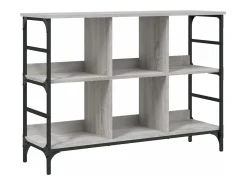 Aparador de madera de ingeniería gris Sonoma 102x32x73,5 cm