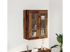 Aparador de madera de ingeniería envejecida 69,5x34x90 cm