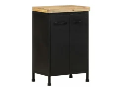 Aparador de madera de mango rugosa 47x35x76 cm